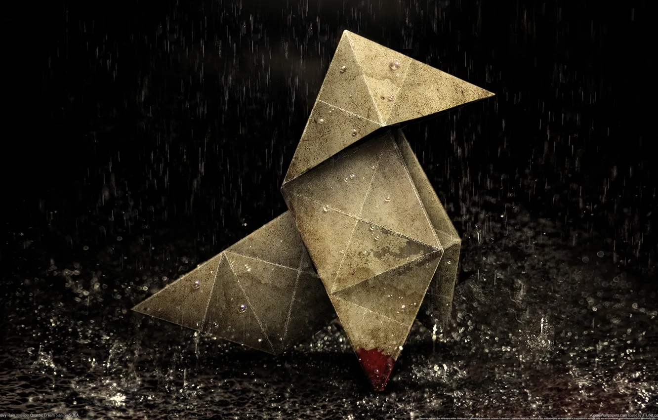 Photo wallpaper Origami, Quantic Dream, Heavy Rain