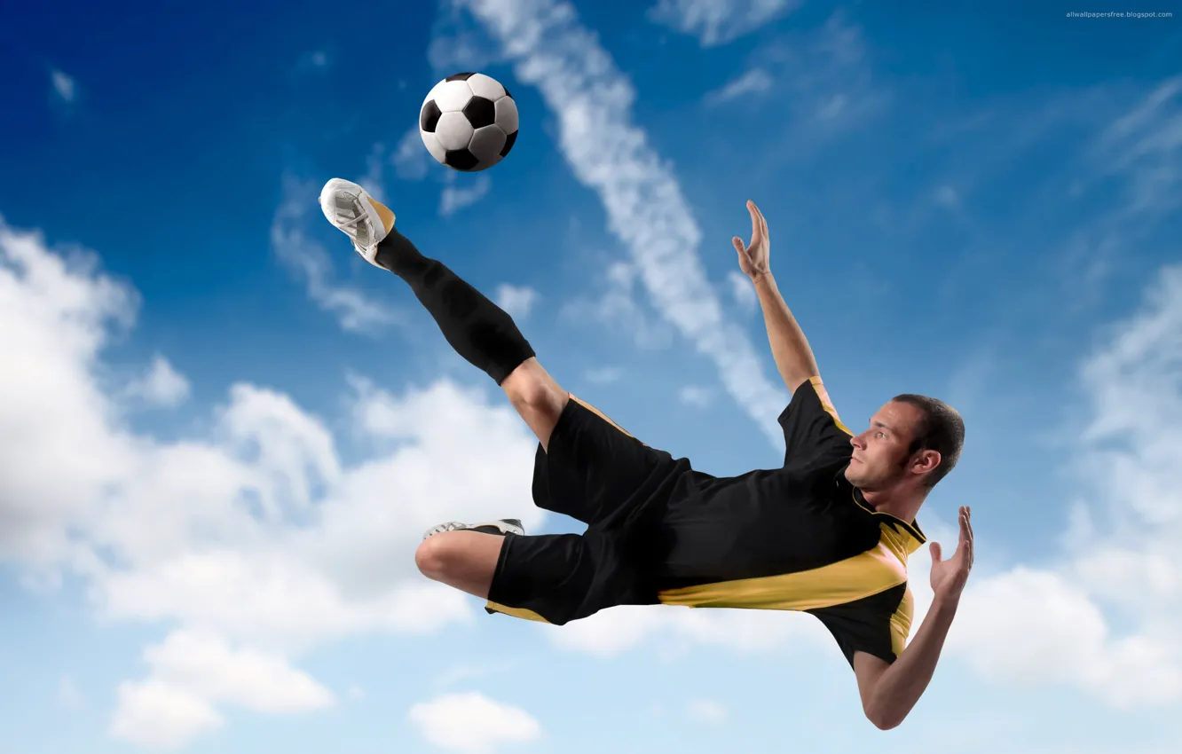 Photo wallpaper football, the ball, kick