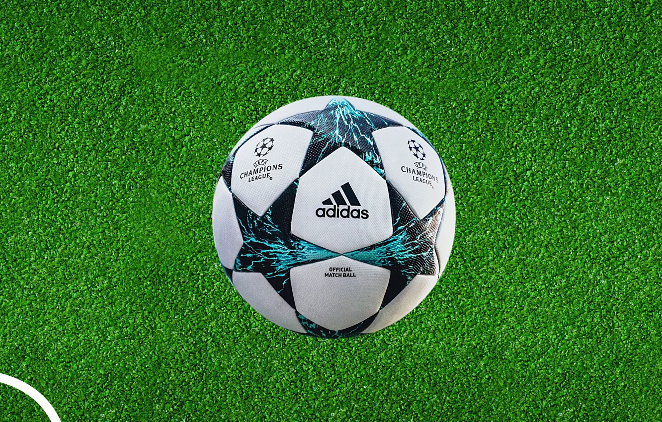 Photo wallpaper field, football, the ball