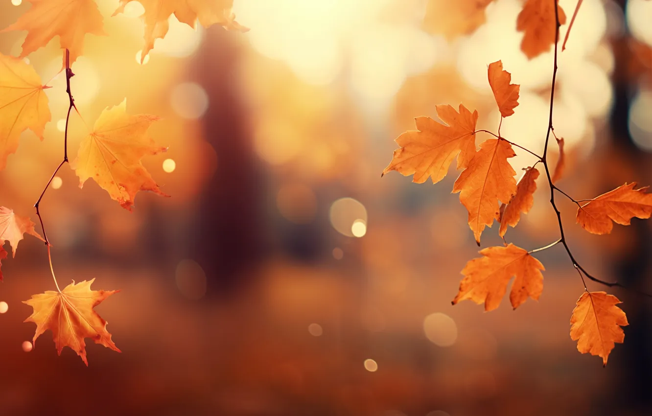 Photo wallpaper autumn, leaves, Park, background, forest, park, background, autumn