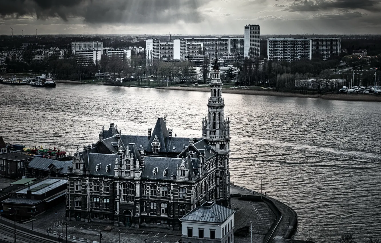 Photo wallpaper Belgium, Antwerp, Pilotage