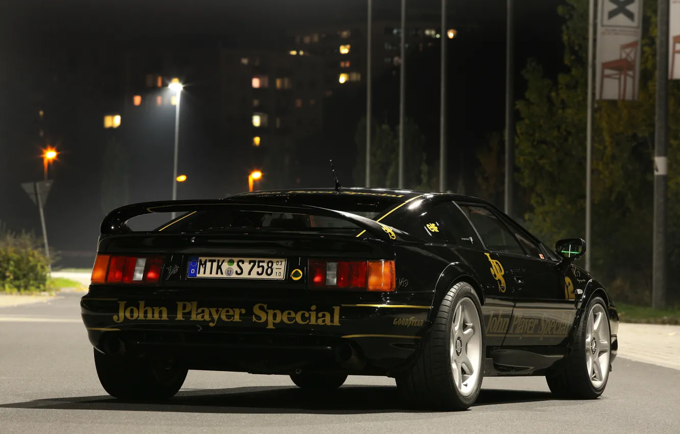 Photo wallpaper Lotus, black, Esprit, cam shaft, Rear, Lotus Esprit