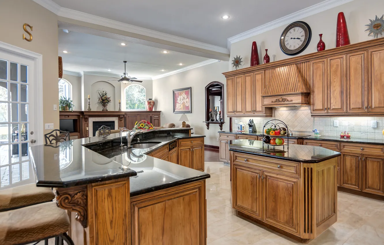 Photo wallpaper design, furniture, kitchen