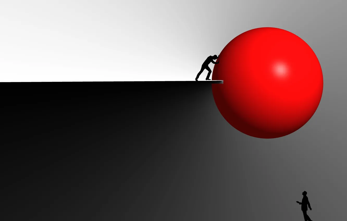 Photo wallpaper light, balls, shadow