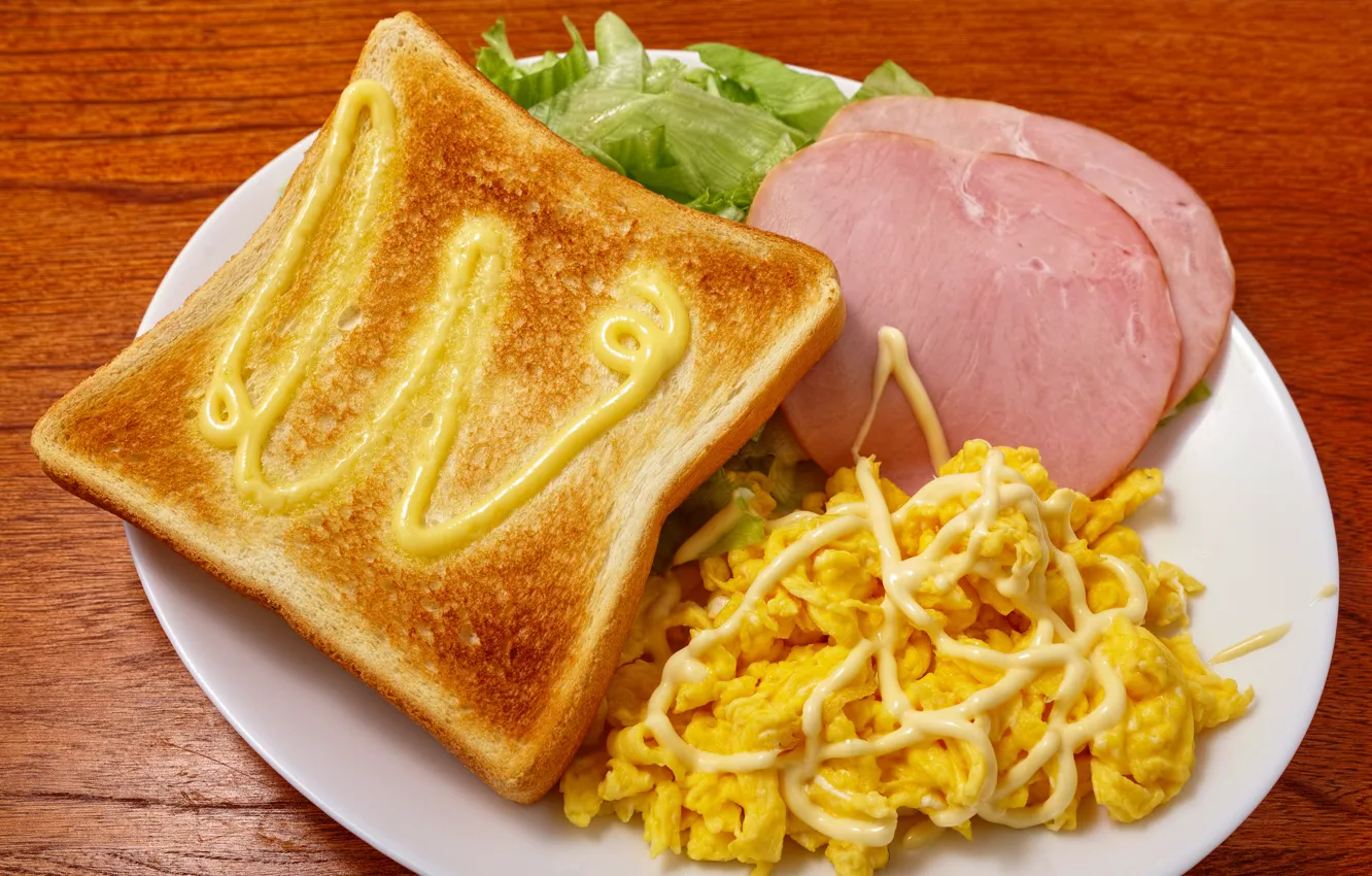 Photo wallpaper bread, toast, mayonnaise