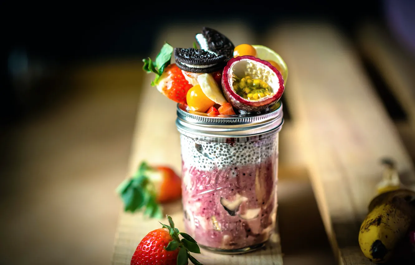 Photo wallpaper berries, fruit, exotic