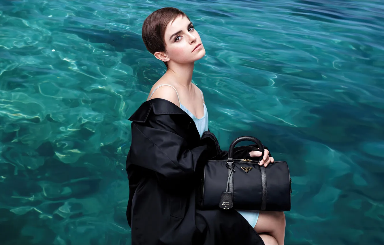 Photo wallpaper pose, style, actress, Emma Watson, Emma Watson, fashion, cute girl, short hair