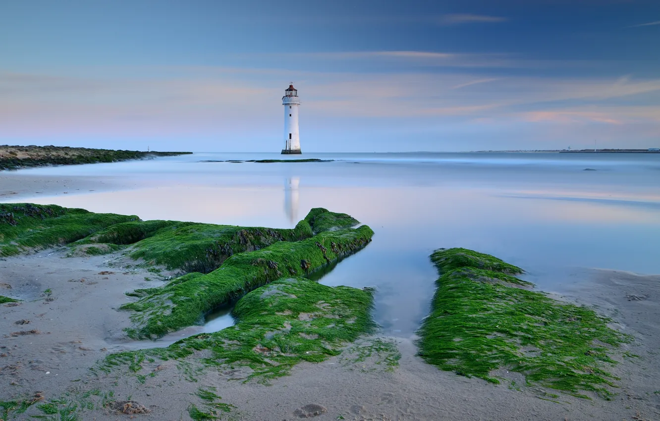 Photo wallpaper sea, coast, lighthouse