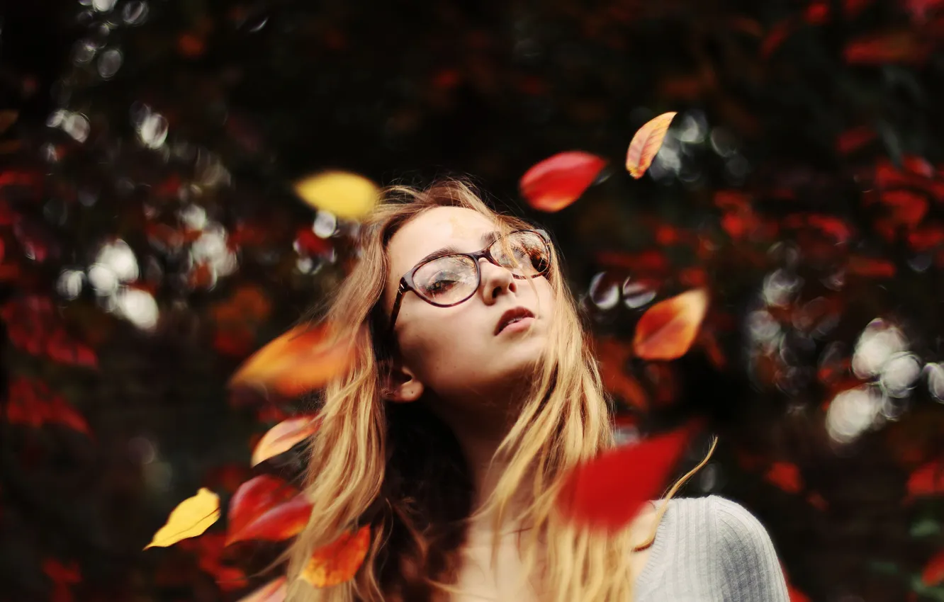 Photo wallpaper nature, woman, emotion