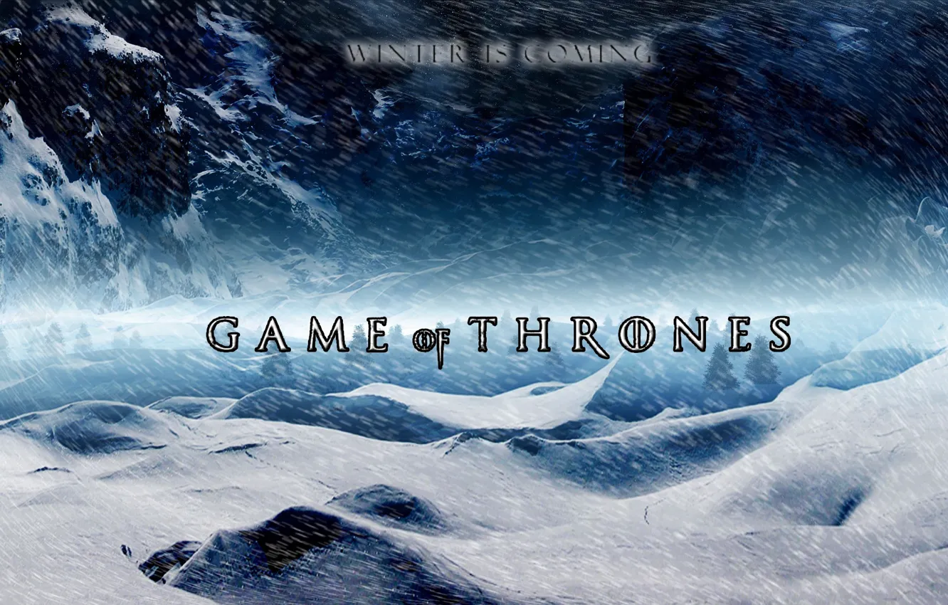 Photo wallpaper poster, Game of Thrones, Game of thrones, Winter is coming, Winter Is Coming, 1st season