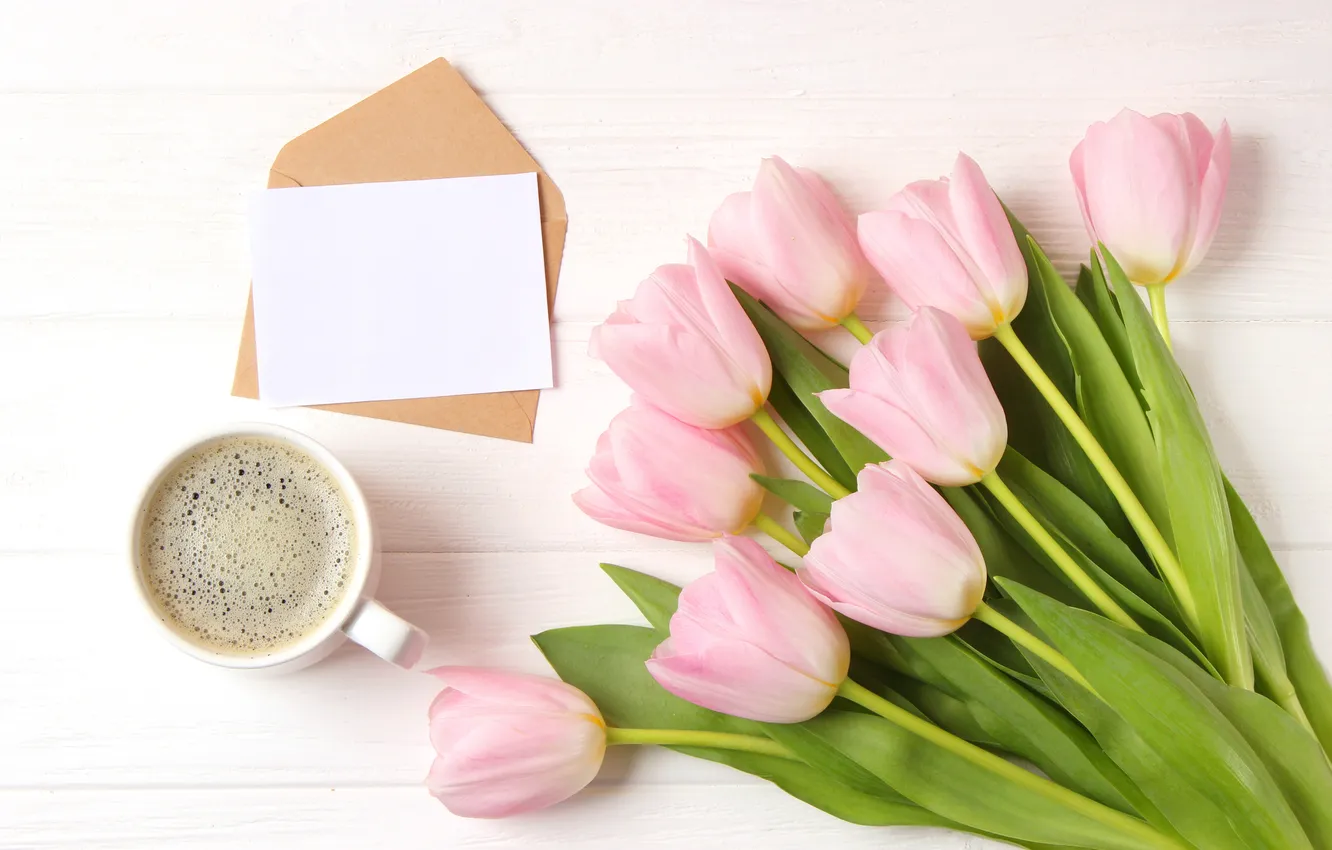 Photo wallpaper love, flowers, romance, bouquet, tulips, love, pink, flowers