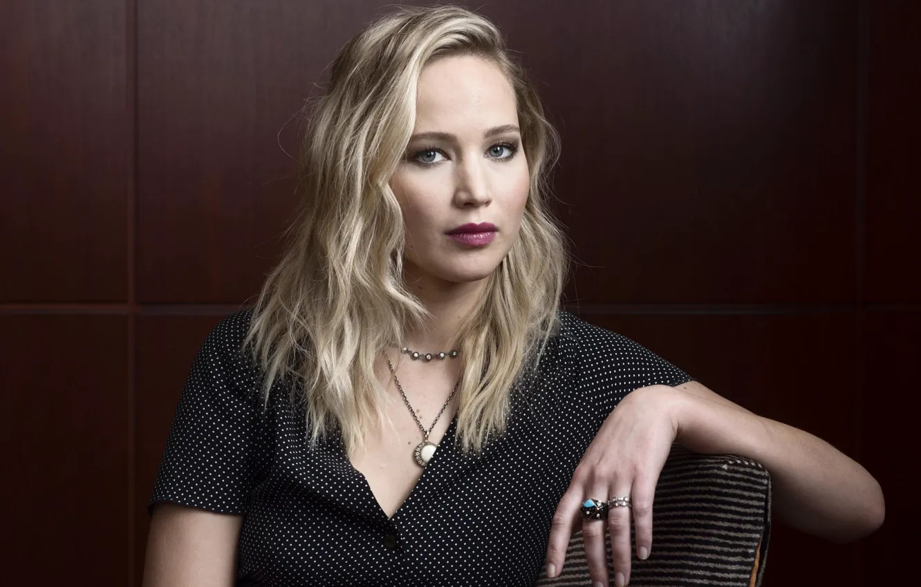 Photo wallpaper look, pose, makeup, actress, look, pose, actress, Jennifer Lawrence