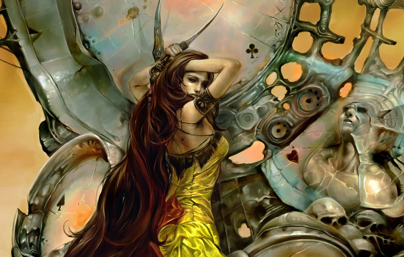 Photo wallpaper girl, fiction, hair