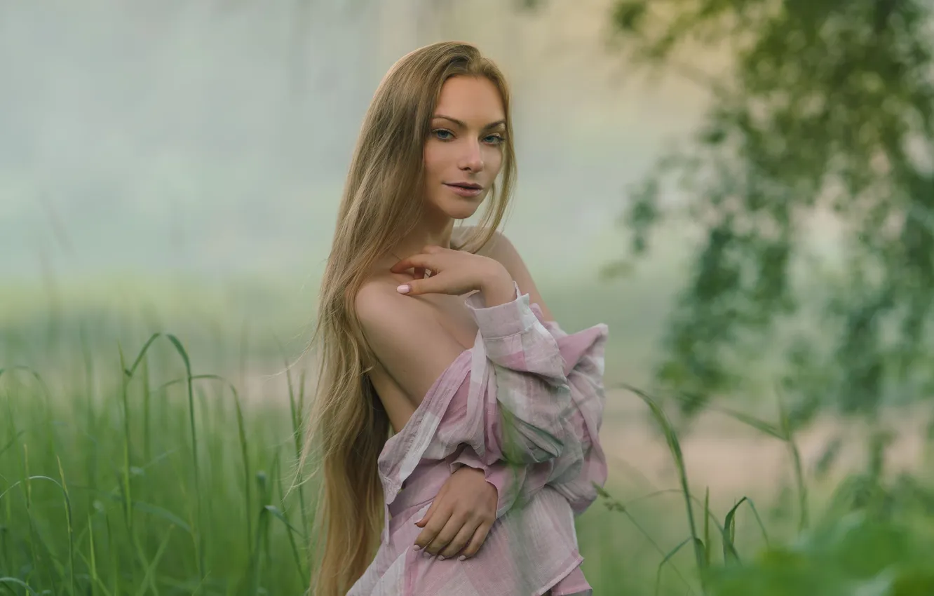 Photo wallpaper girl, model, blonde, Dmitry Mozharov
