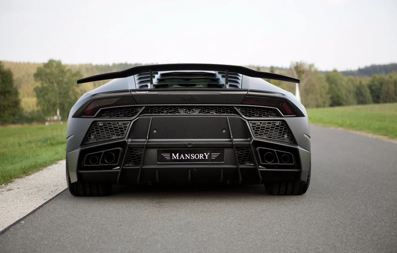 Photo wallpaper Lamborghini, supercar, rear view, Mansory, Huracan, 2016, Torofeo, 1250 HP