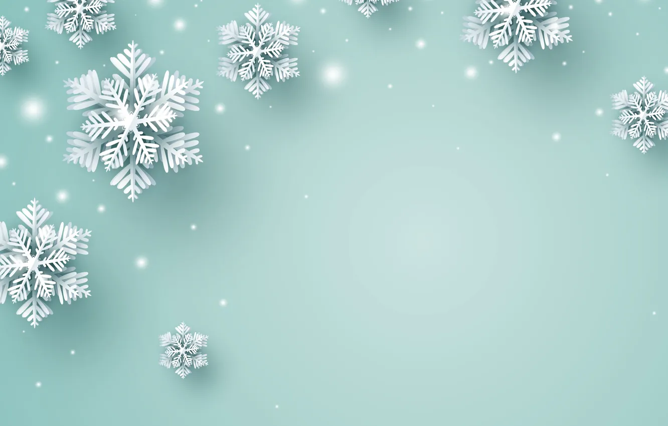 Photo wallpaper winter, background, blue, pattern, Snowflakes, christmas, background, Christmas