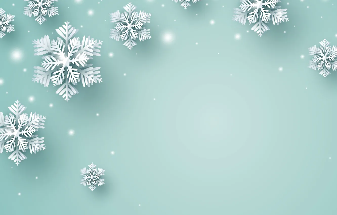 Photo wallpaper winter, snowflakes, background, blue, pattern, Christmas, background, Christmas
