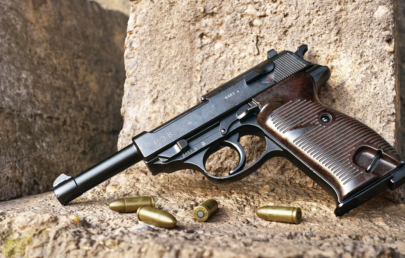 Photo wallpaper Germany, self-loading pistol, Walther P38