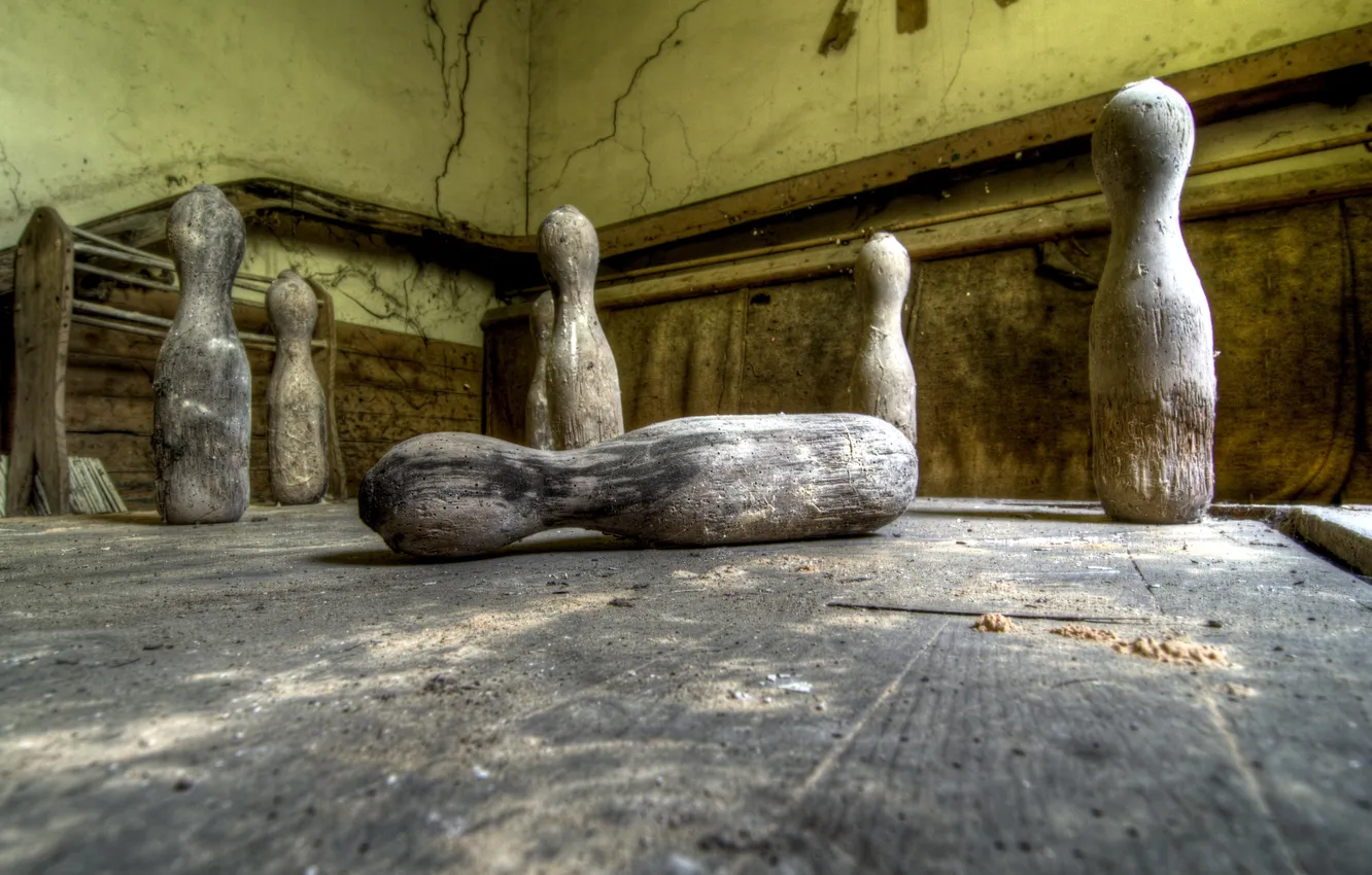 Photo wallpaper sport, interior, bowling