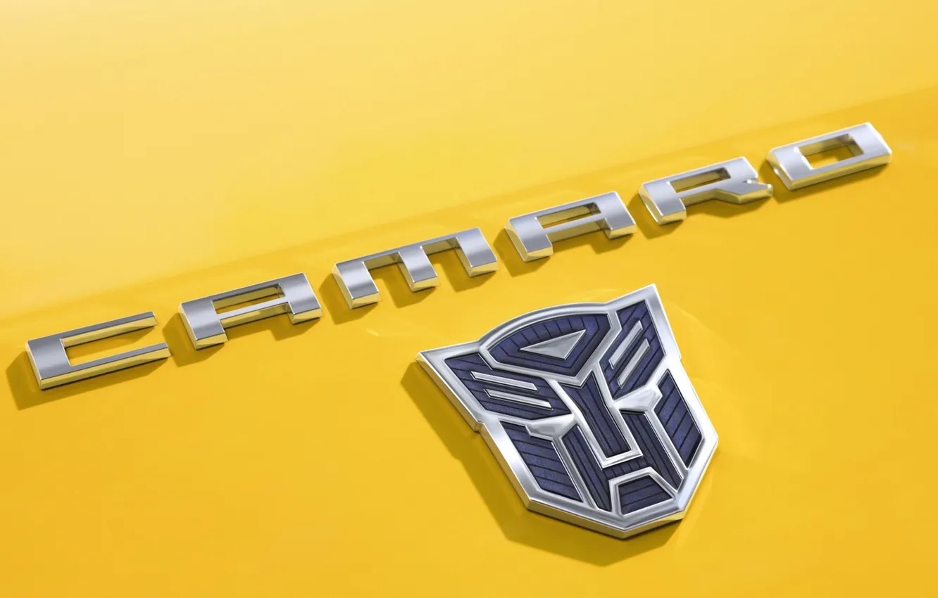 Photo wallpaper Chevrolet, logo, Transformers, camaro ss