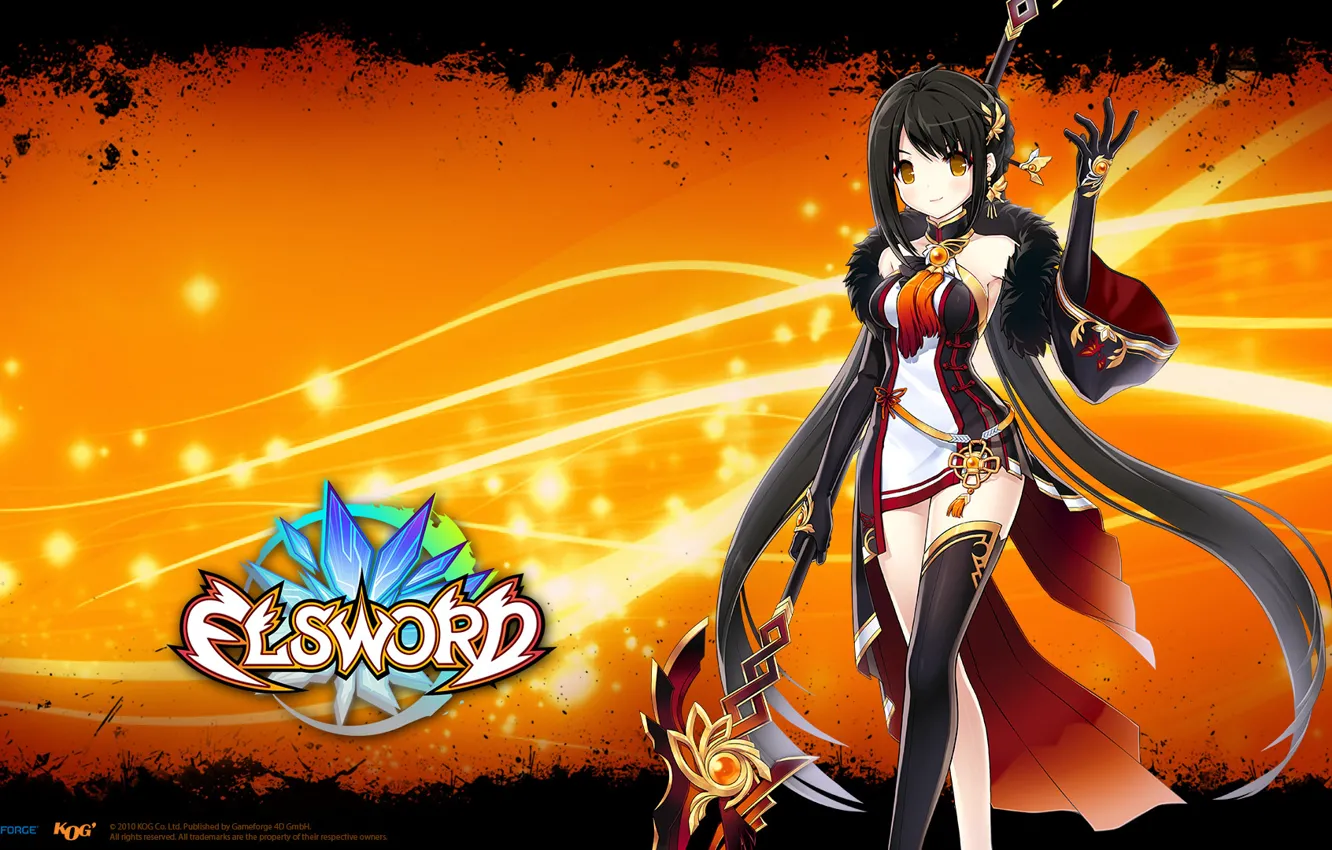 Photo wallpaper smile, anime, staff, Elsword