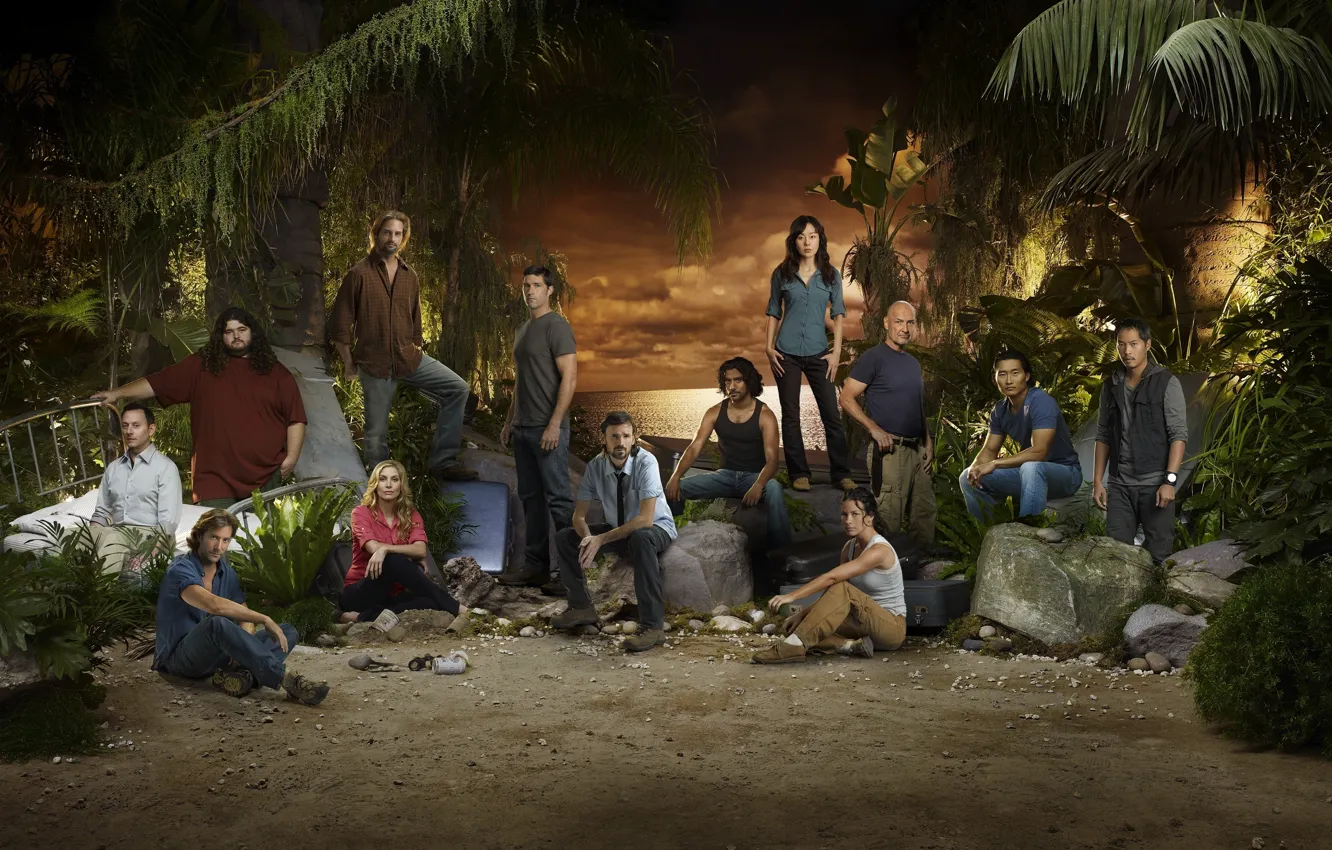 Photo wallpaper greens, look, movies, Lost, The series, actors, To stay alive