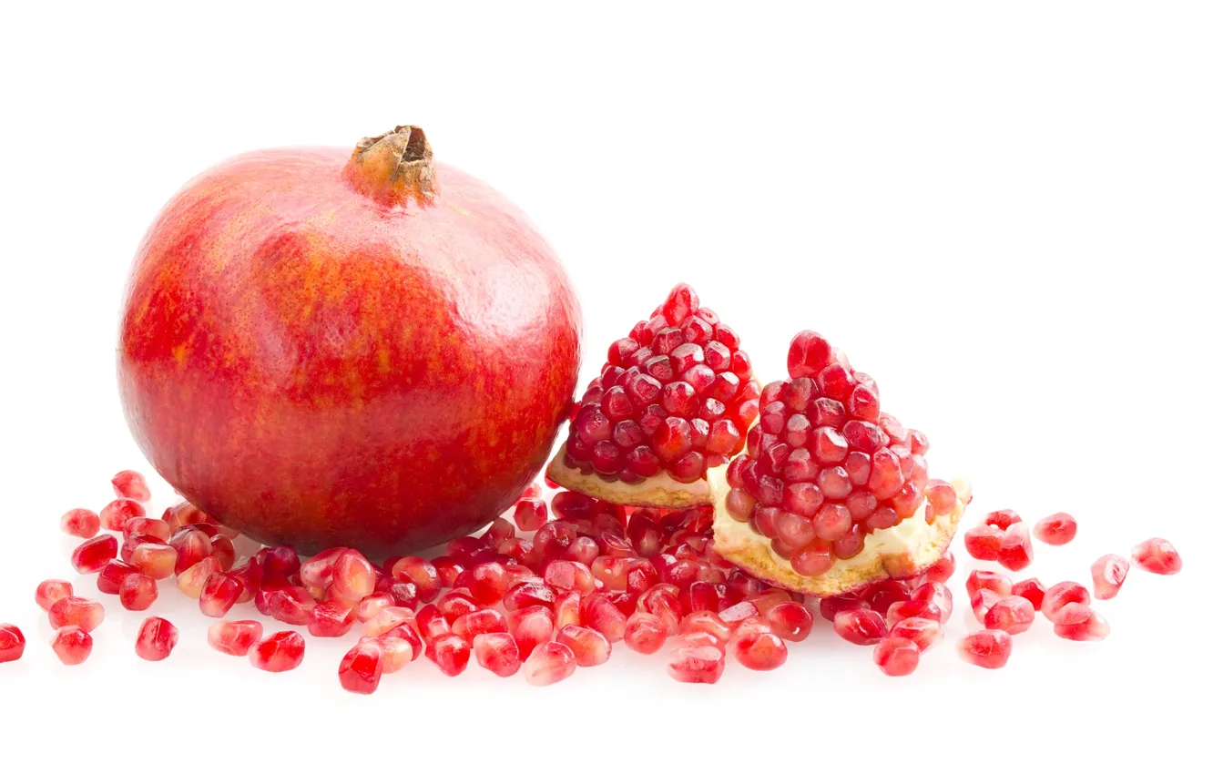 Photo wallpaper fruit, juicy, garnet, chunks