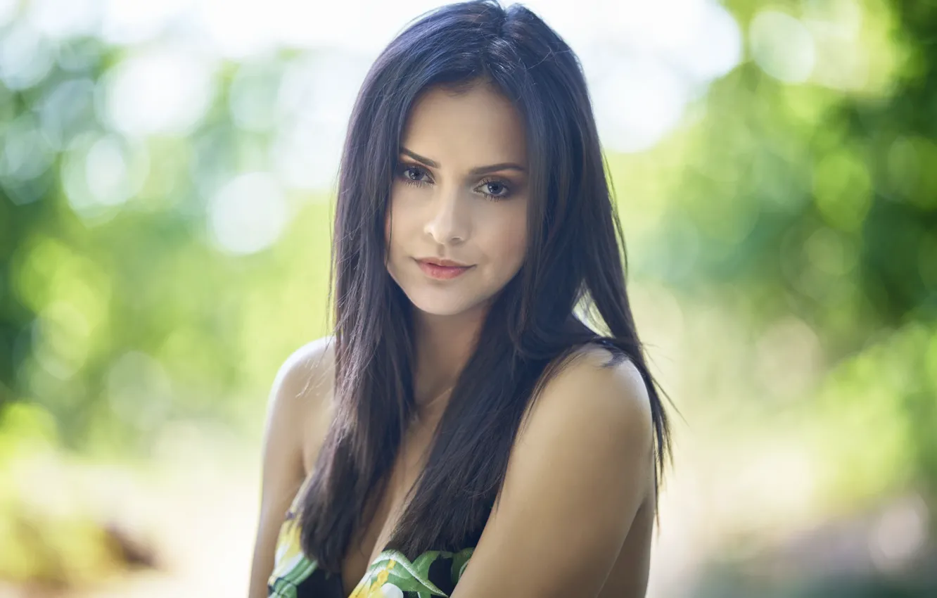 Photo wallpaper girl, eyes, beauty, face, Sight
