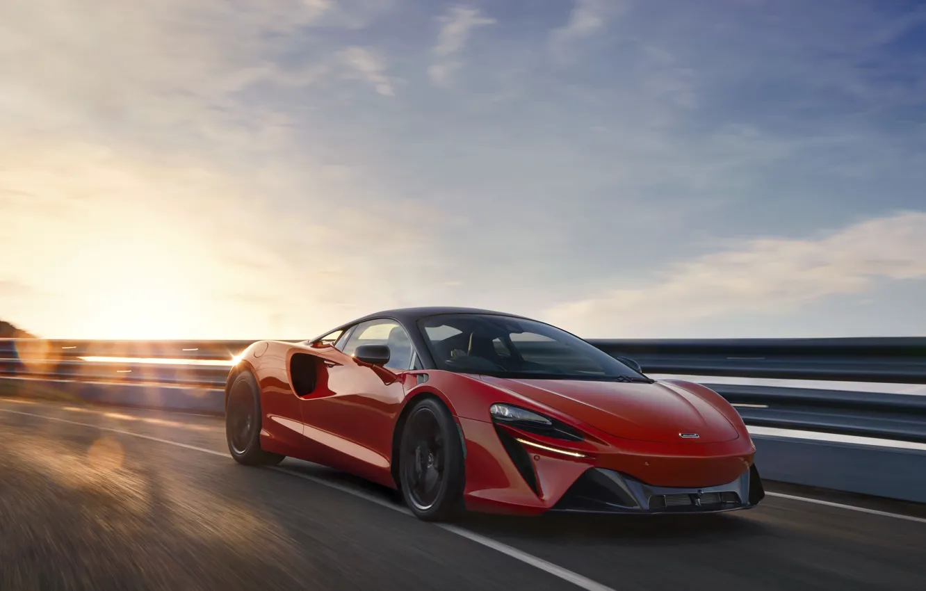 Photo wallpaper car, McLaren, sun, Artura, McLaren Artura