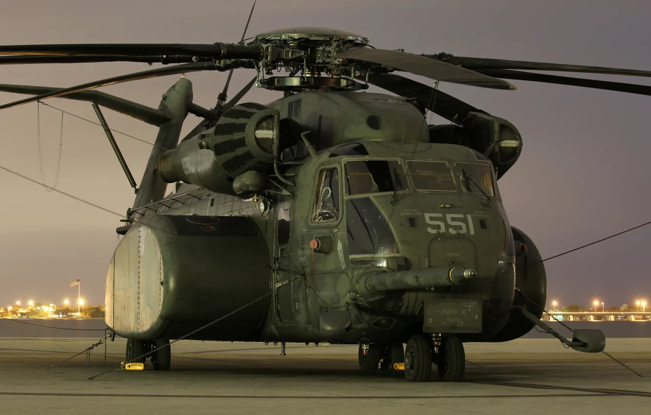 Photo wallpaper heavy, MH-53E, Sea Dragon, transport helicopter