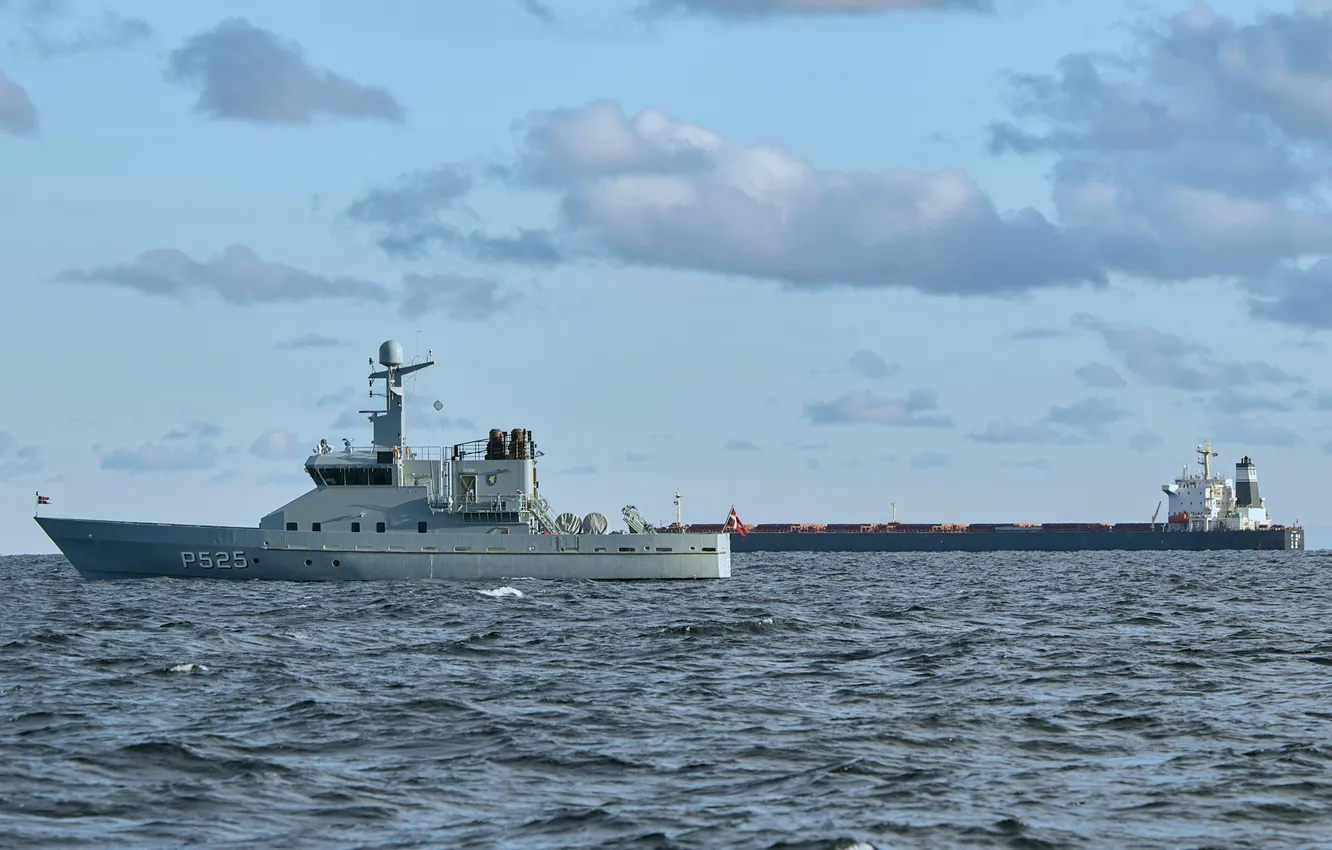 Photo wallpaper Norway, patrol boat, HDMS Rota