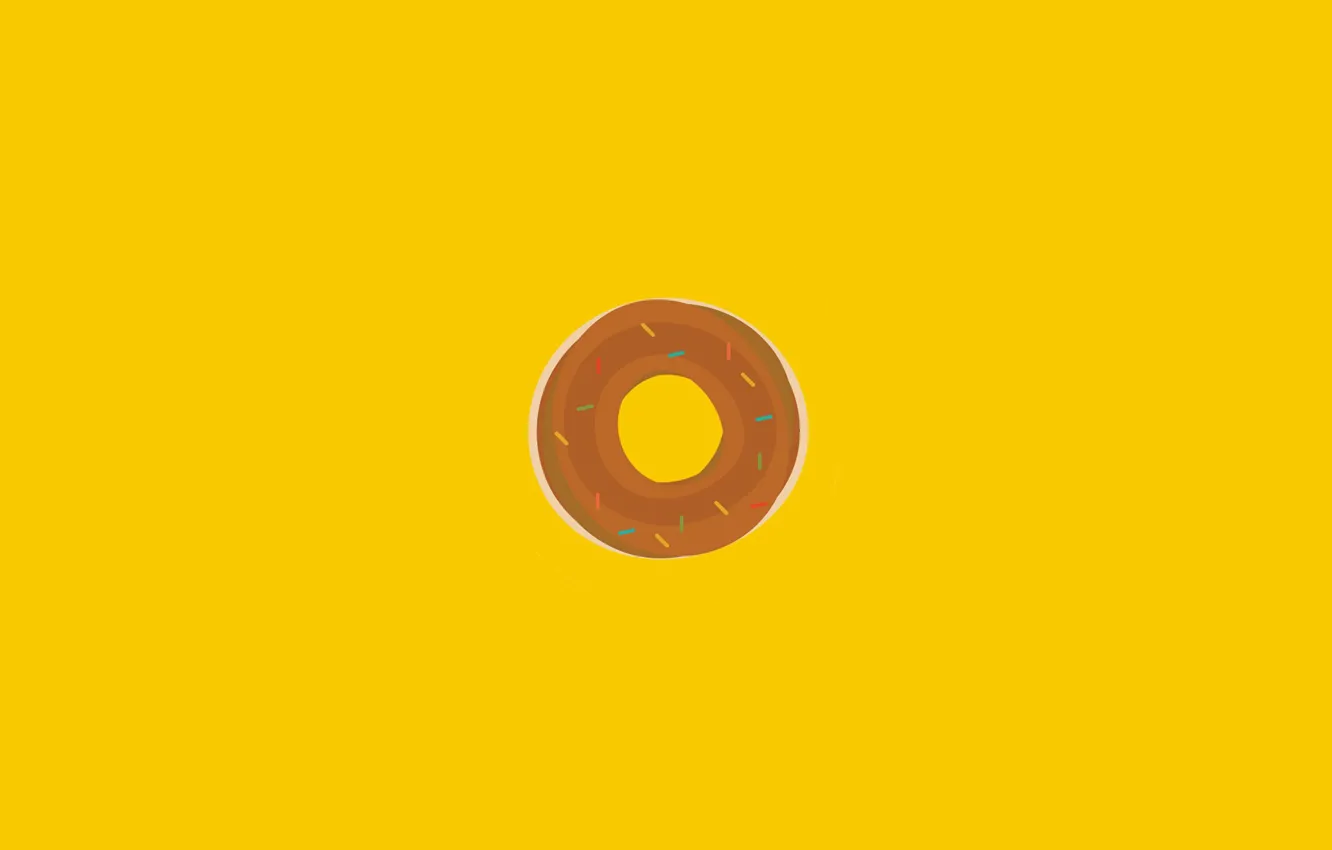 Photo wallpaper yellow, bright, cool, beautiful, donuts, delicious, delicious, Alluring