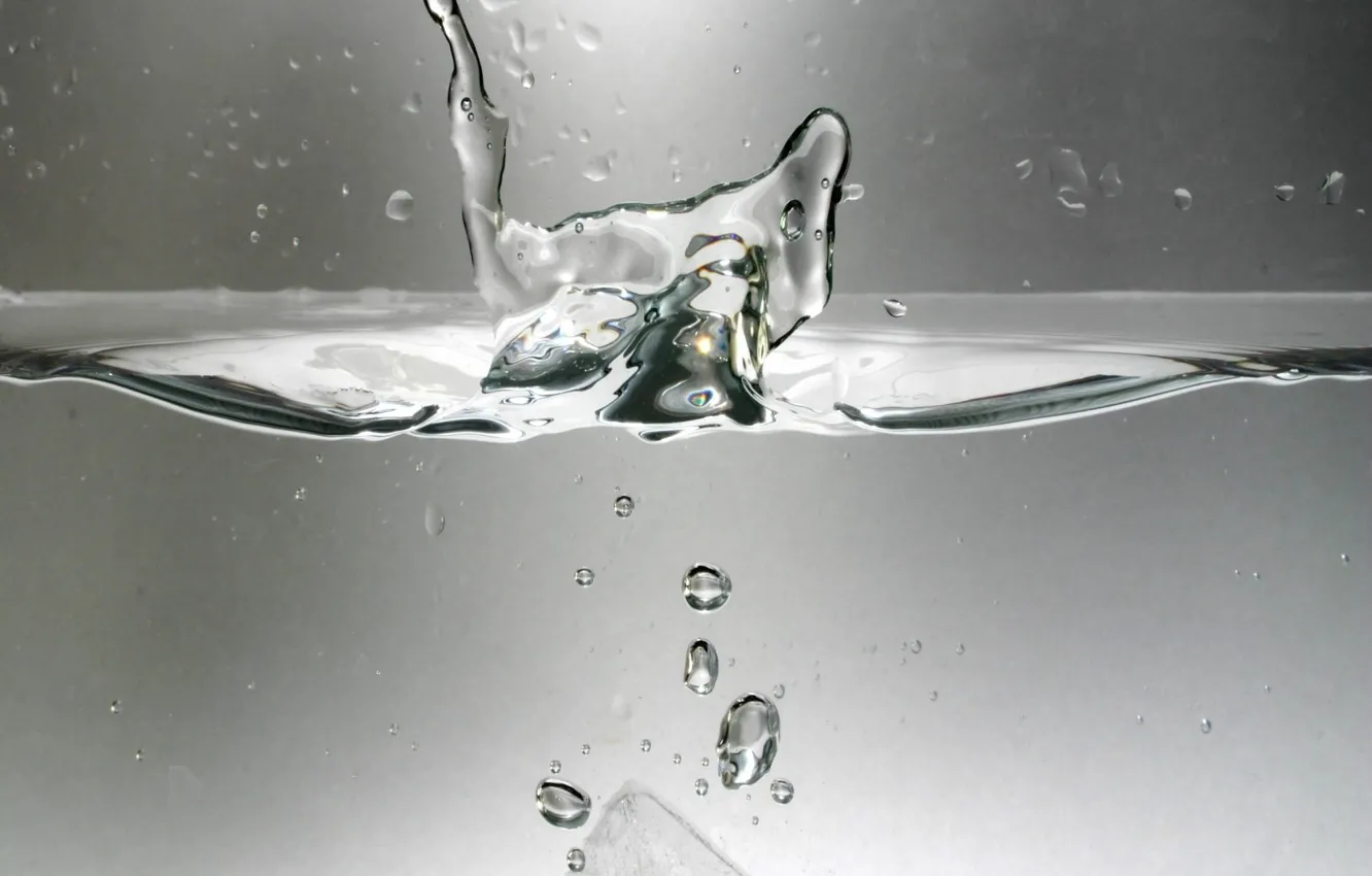 Photo wallpaper ice, water, drops, moisture