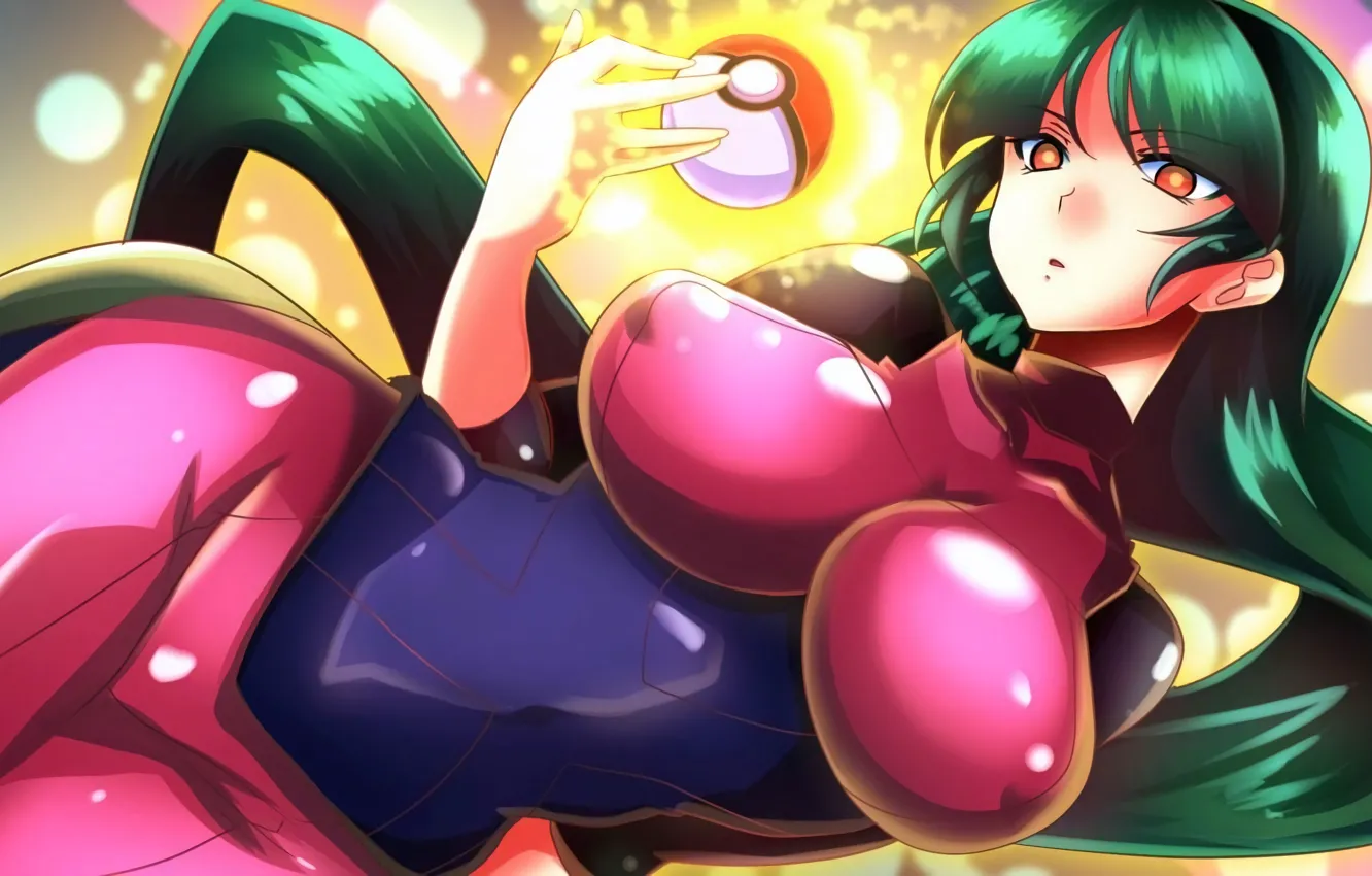 Photo wallpaper girl, sexy, long hair, boobs, anime, beautiful, pretty, Sabrina