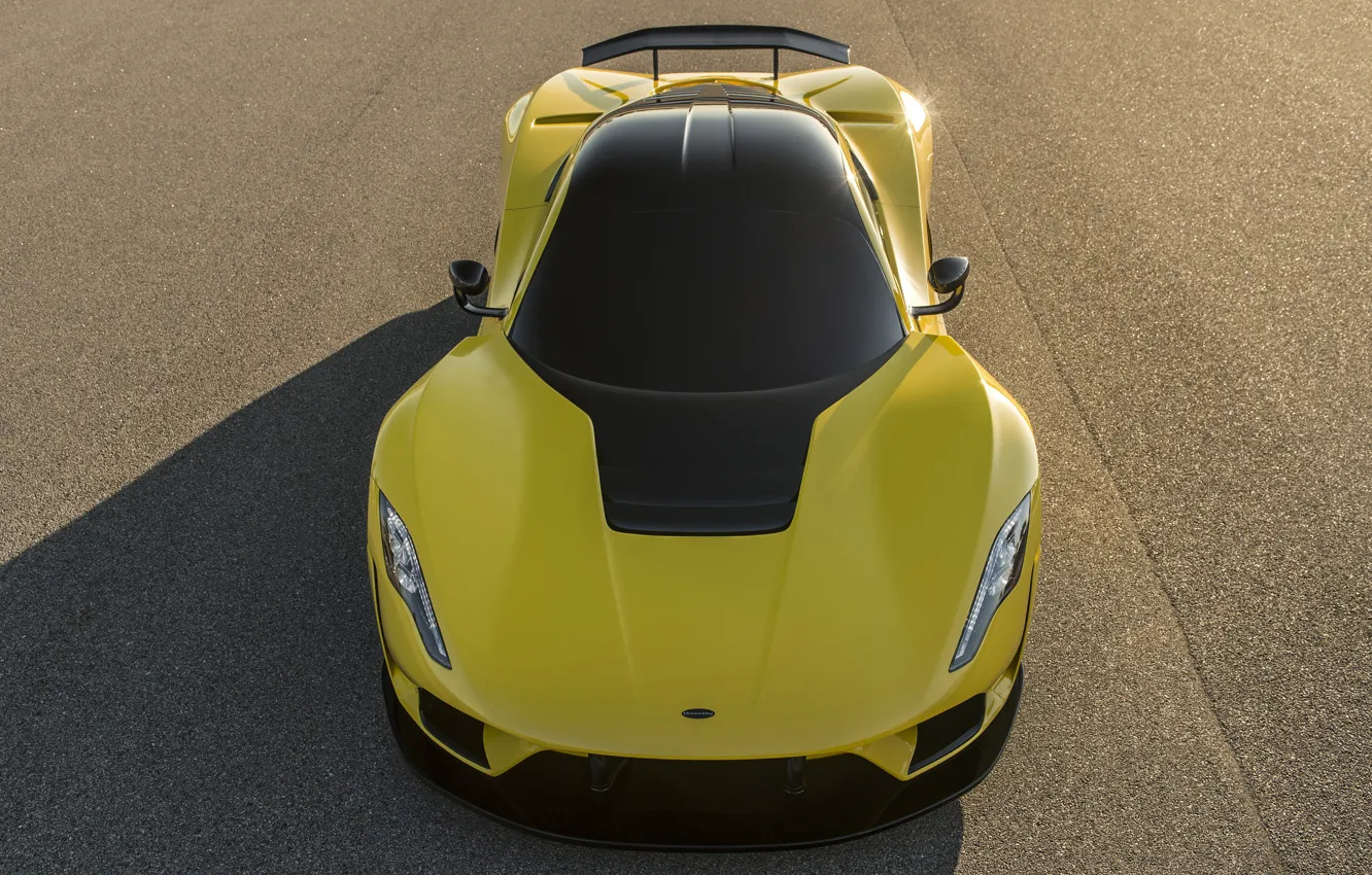 Photo wallpaper supercar, the view from the top, Hennessey, hypercar, 2017, Venom F5