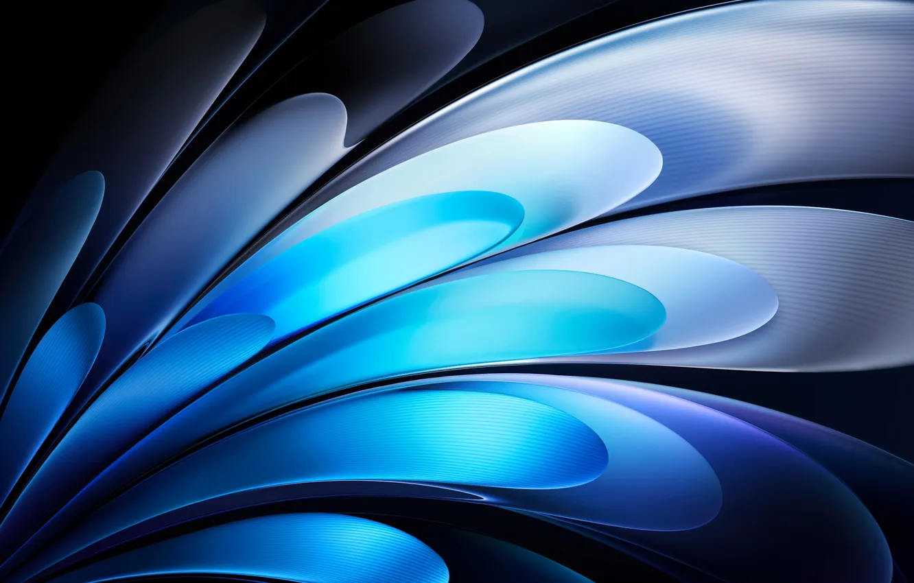 Photo wallpaper abstract, blue, Vivo Pad