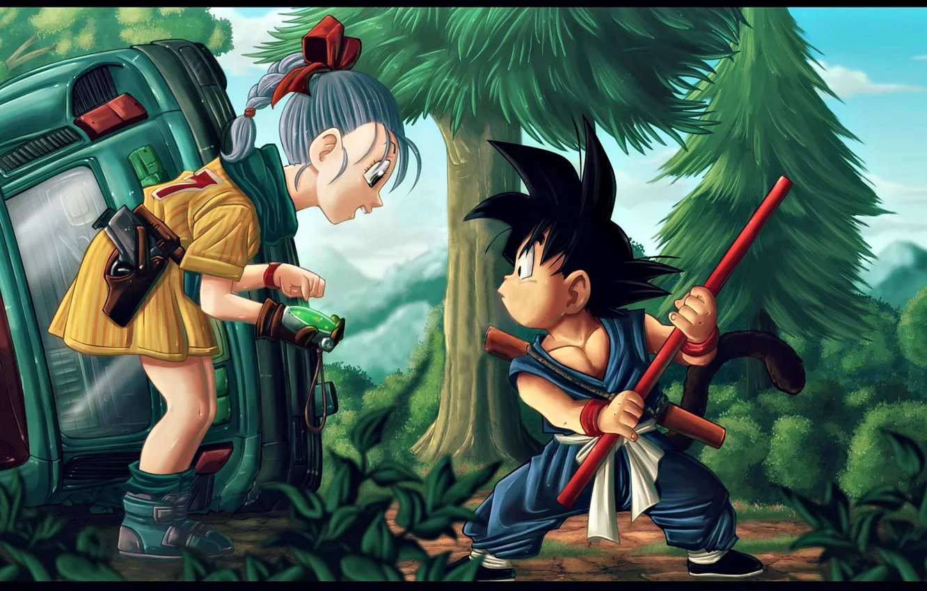 Photo wallpaper Dragon, Anime, Wallpaper, Ball, Kid, Akira, Dragon Ball, Japanese