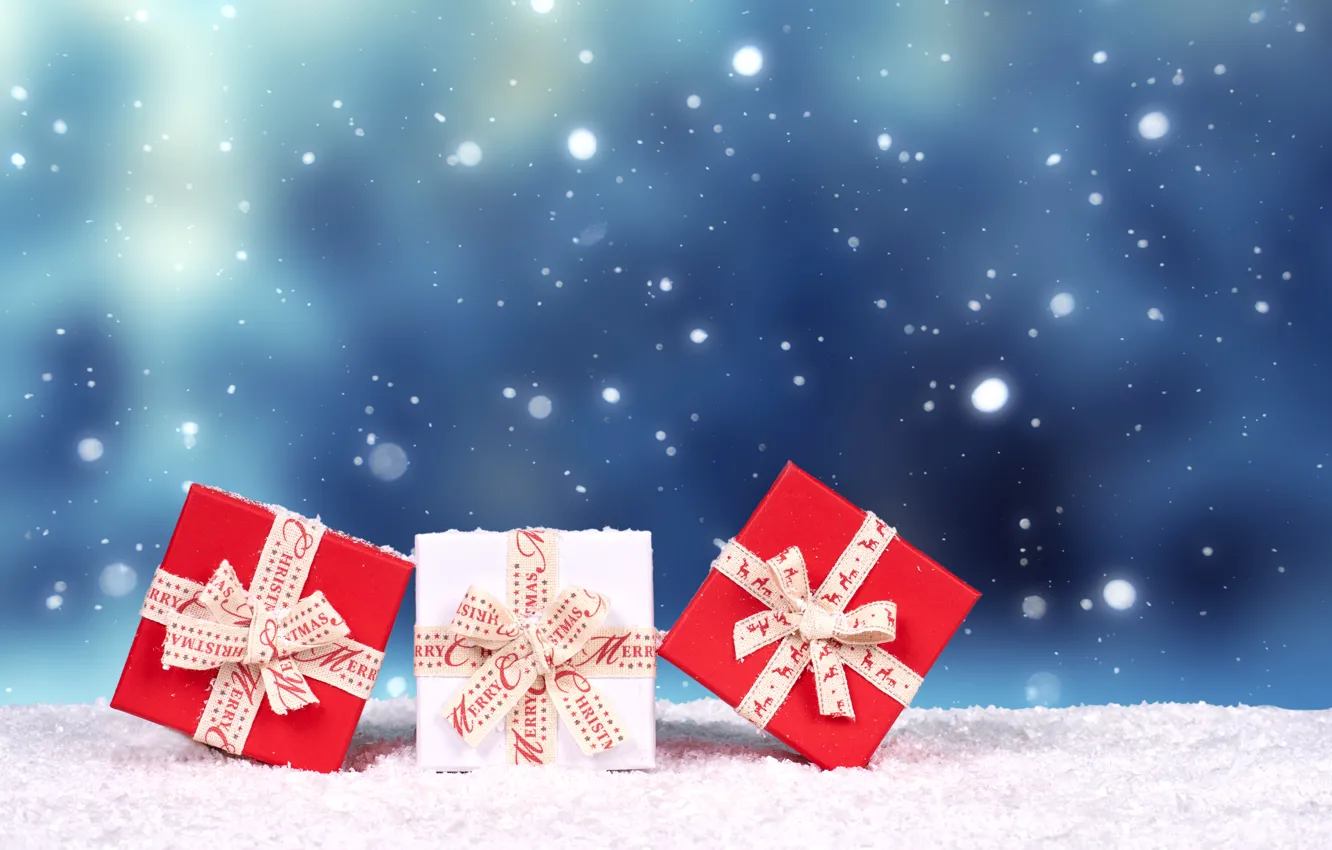 Photo wallpaper holiday, box, gift, new year, Christmas, Christmas, Jenny Sturm