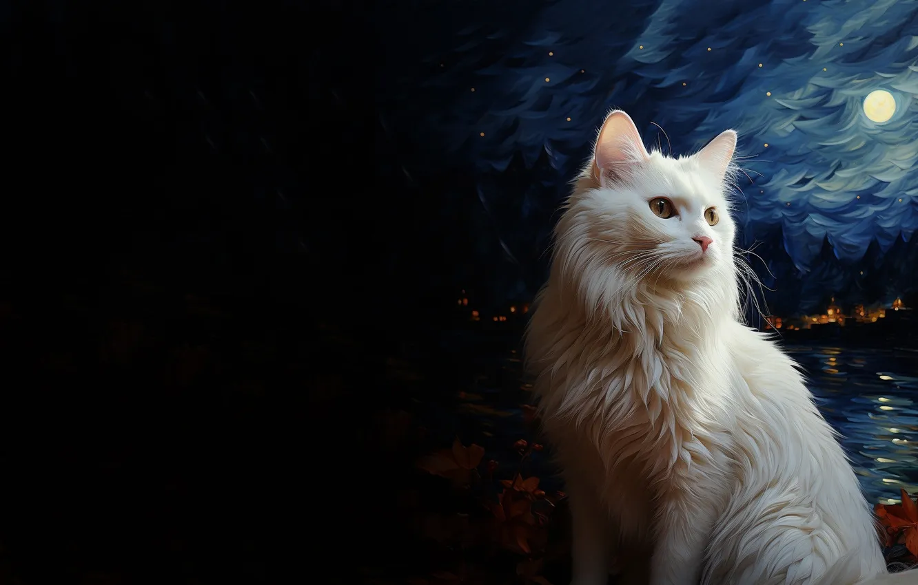 Photo wallpaper cat, cat, Maine Coon