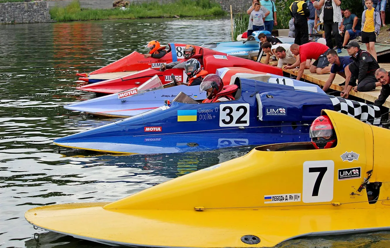 Photo wallpaper race, boat, speed