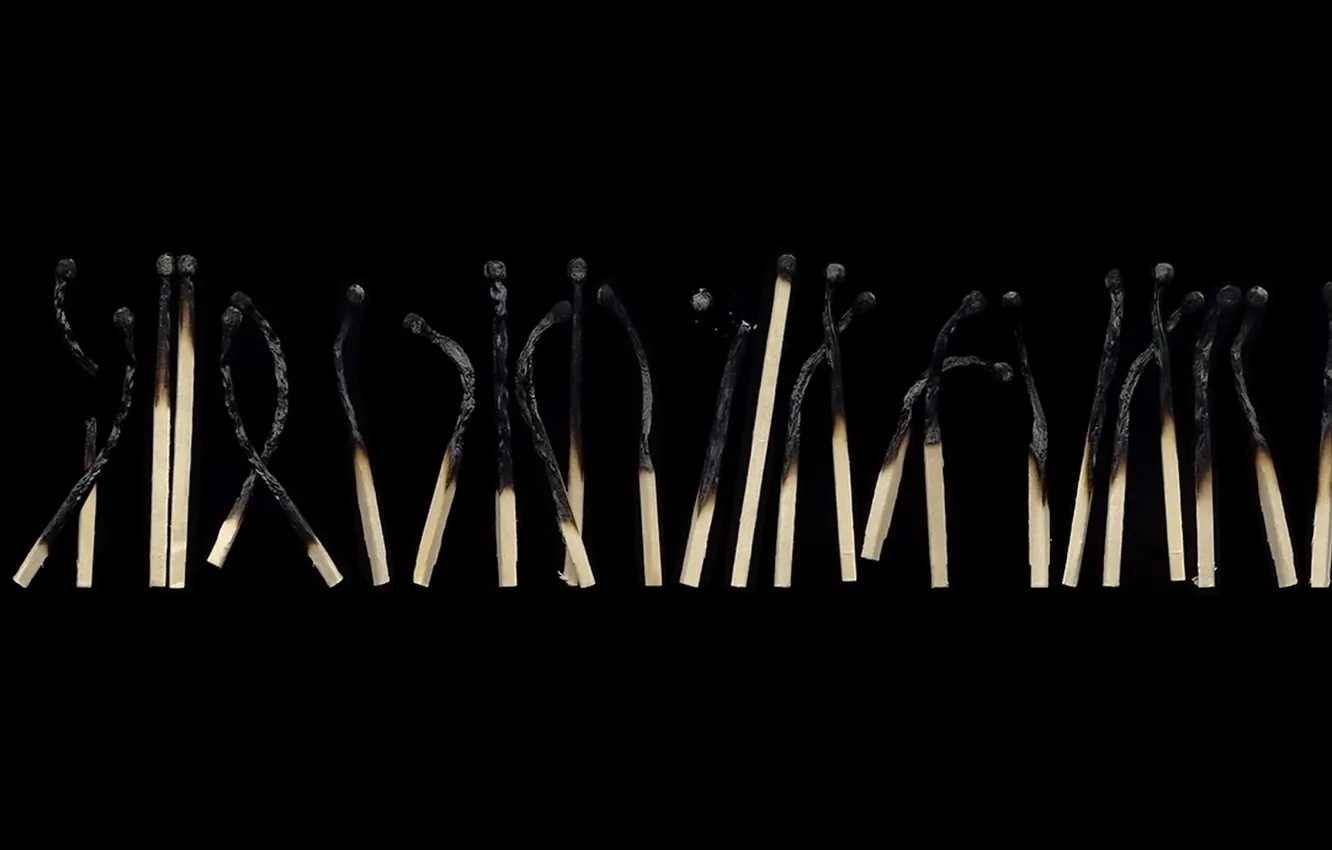 Photo wallpaper macro, background, matches