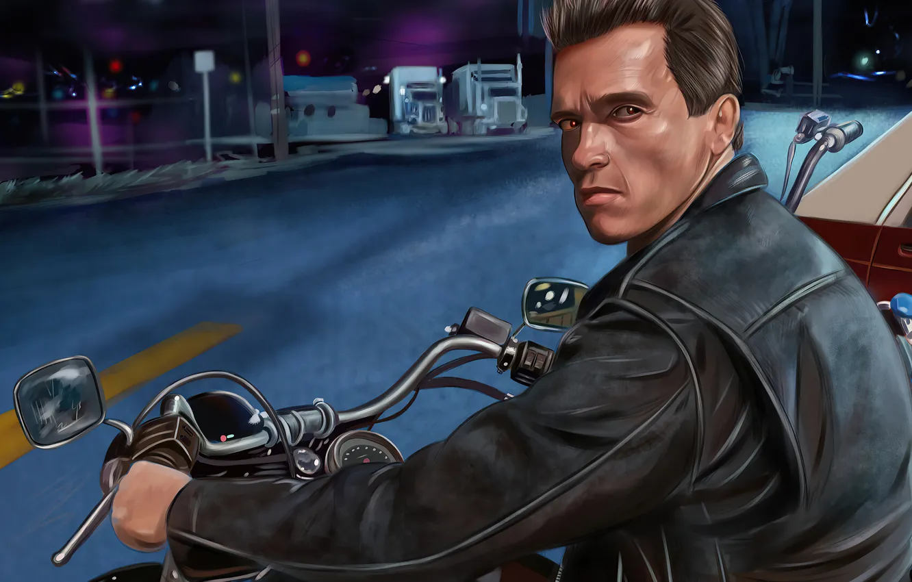 Photo wallpaper Terminator, artwork, movies, ArtStation
