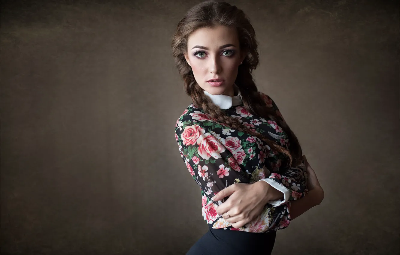 Photo wallpaper portrait, Diana, retouching, Dmitry Sn