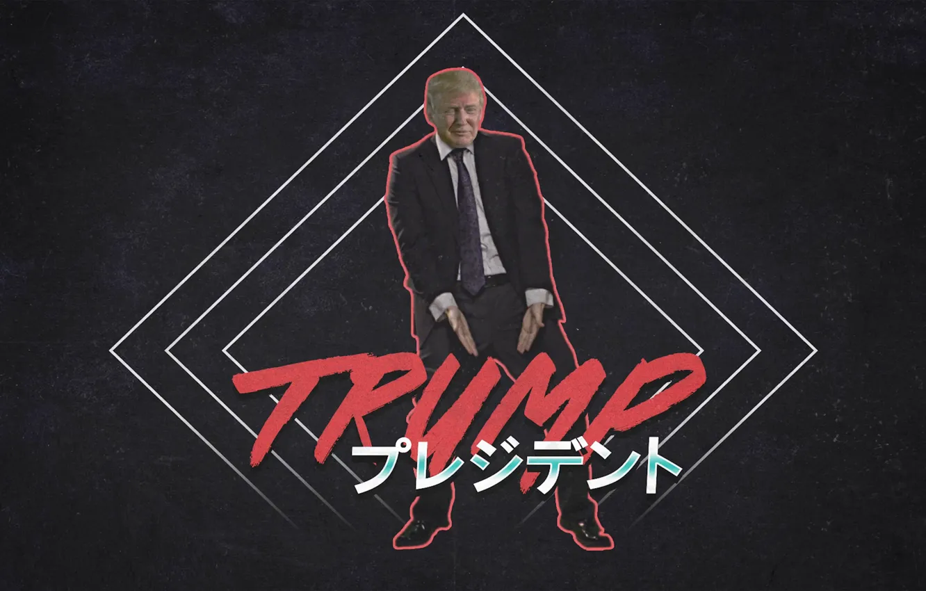 Photo wallpaper music, Electronic, Synthpop, Darkwave, Synth, Donald Trump, Retrowave, Synth-pop