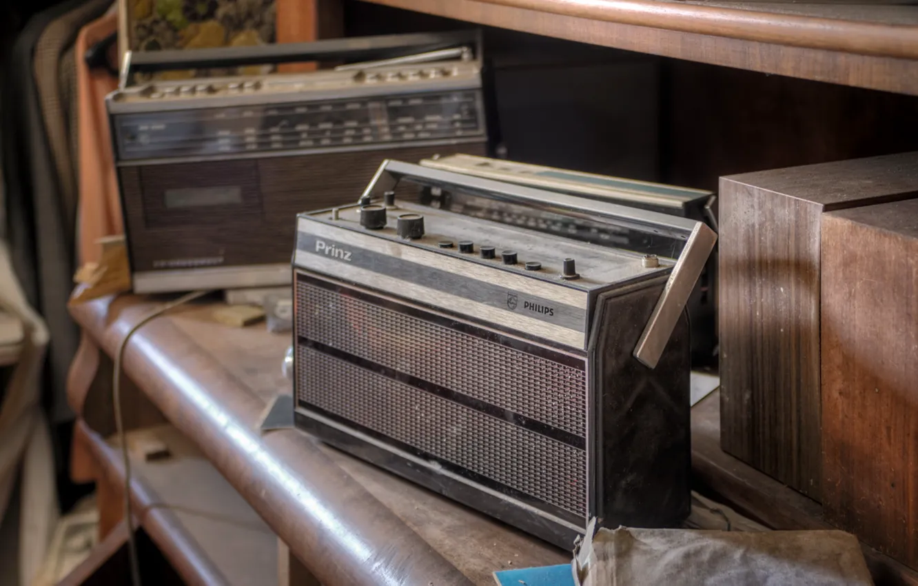 Photo wallpaper background, radio, receiver