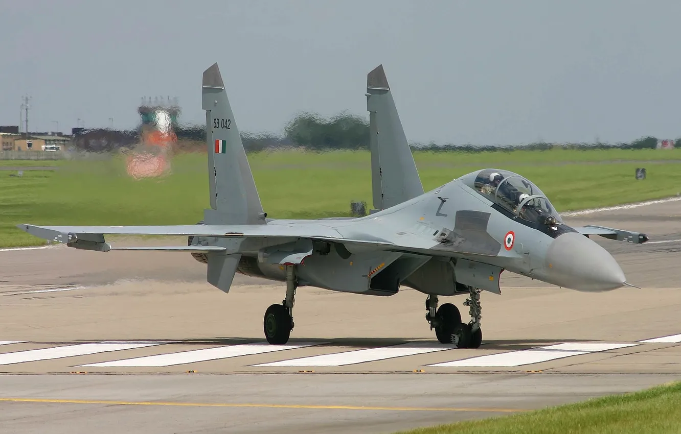 Photo wallpaper fighter, multipurpose, Su-30, double