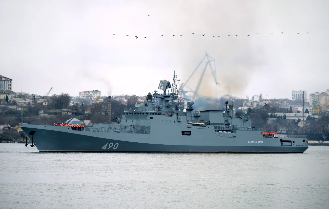 Photo wallpaper frigate, Sevastopol, Admiral Essen