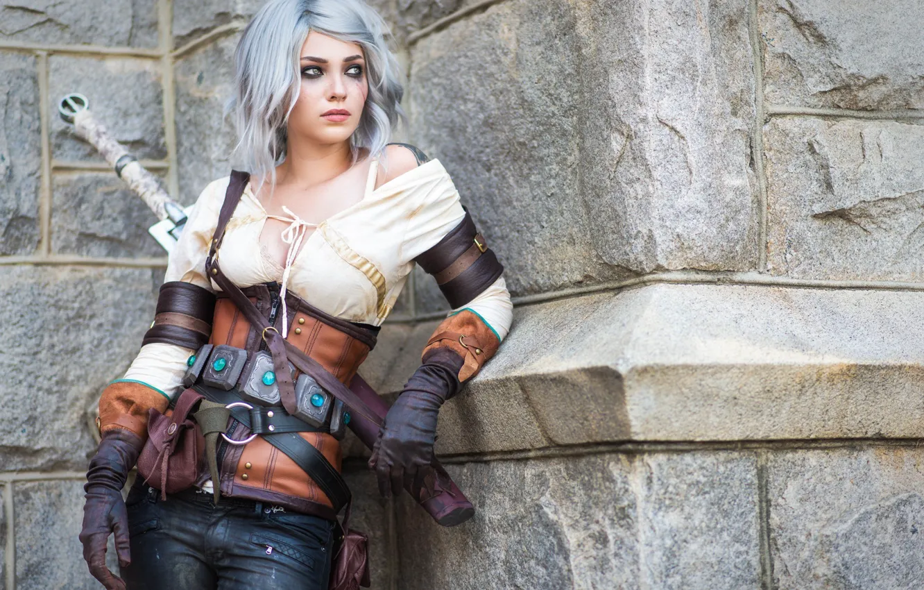 Photo wallpaper cosplay, The Witcher 3: Wild Hunt, The Witcher 3: Wild Hunt, CRIS, Ciri, Cirilla