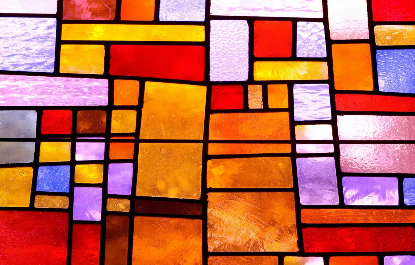 Photo wallpaper glass, colorful, abstract, stained glass, glass, background, stained