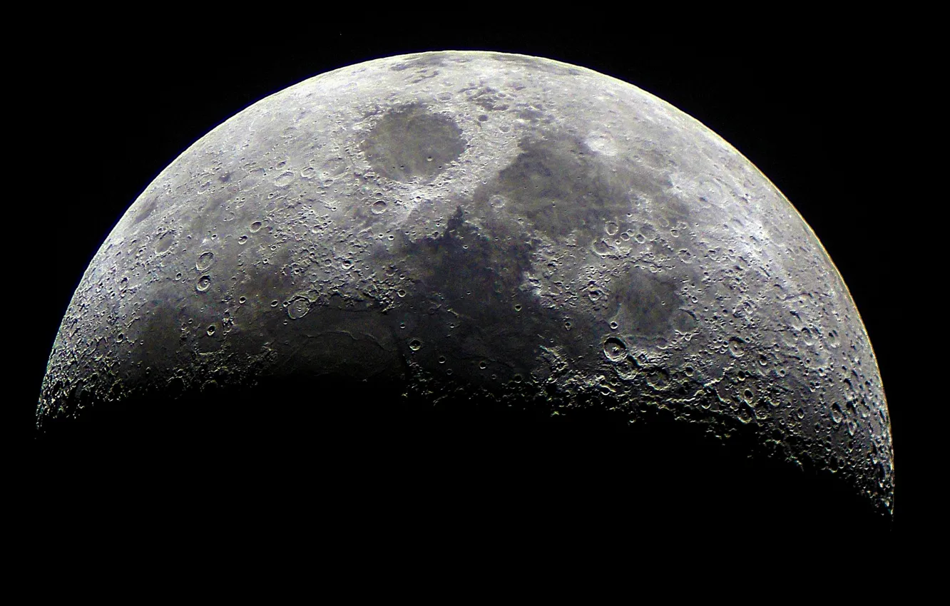 Photo wallpaper surface, the moon, satellite, Moon